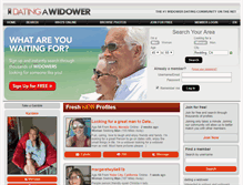 Tablet Screenshot of datingawidower.net